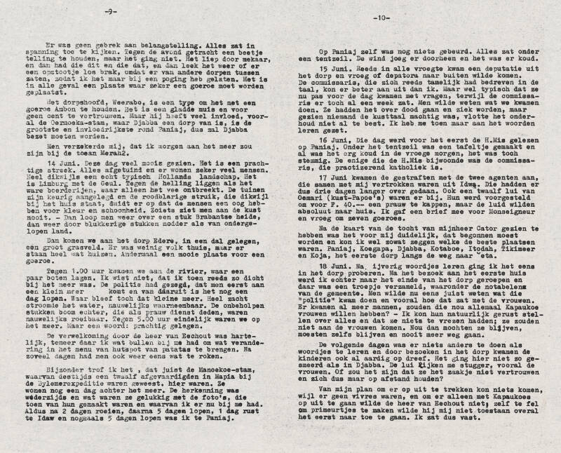 Verslag Tillemans - tocht naar de Wisselmeren 2 juni - 18 juli 1938 8-9
