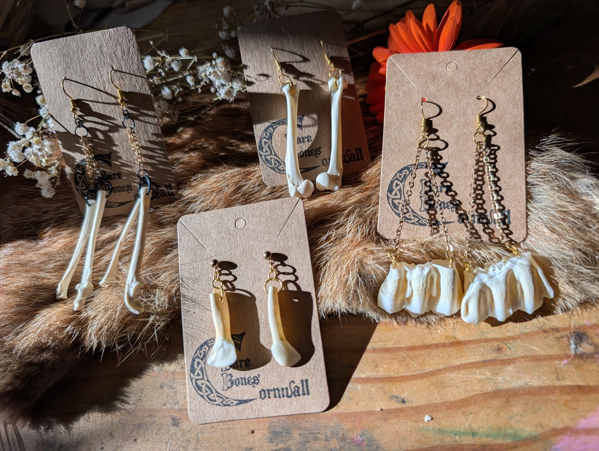 Gold plated earrings