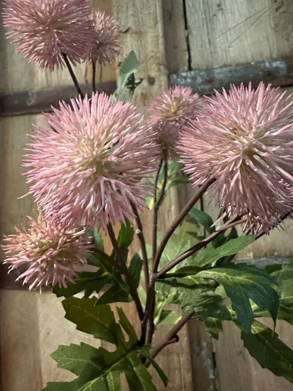 Kunst kogeldistel tak lila - 55 cm
