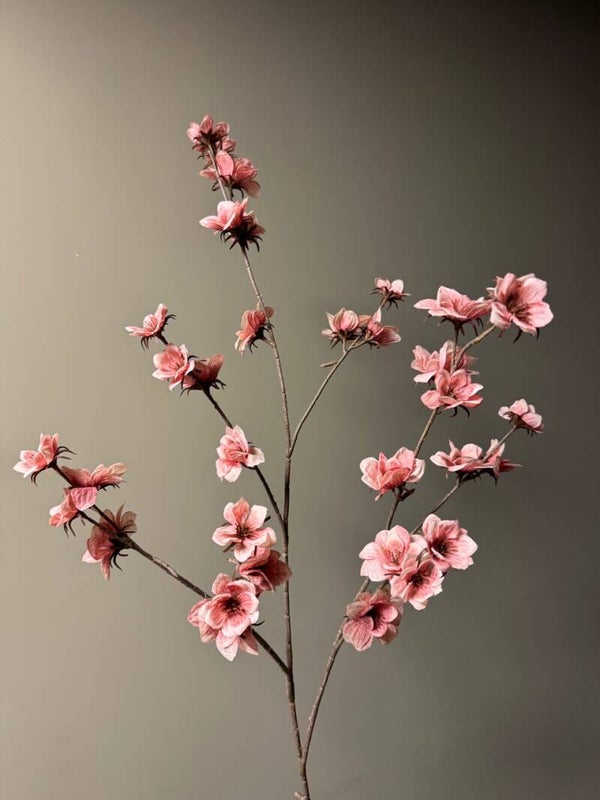 Kunst Zinnea roze - 103cm