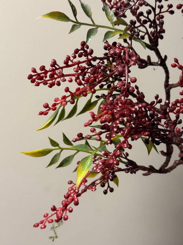 Kunsttak rode bes - 70cm