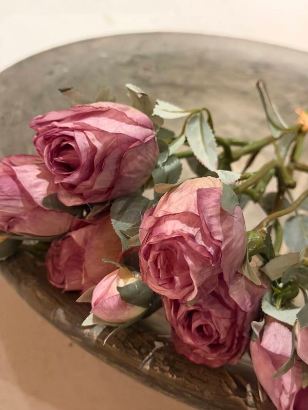 Kunst trosroosjes old-sober - kunst Roos - paars