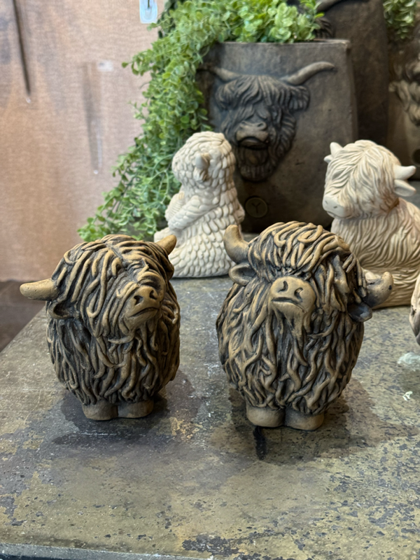 Brynxz Set of 2 Scottish Highlanders Majestic Brown - Schotse Hooglanders set van 2 stuks!