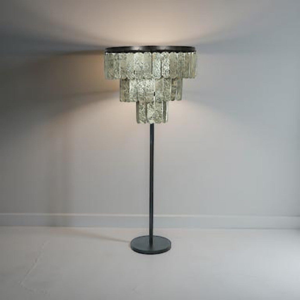 Vloerlamp fineer lamel 150 cm