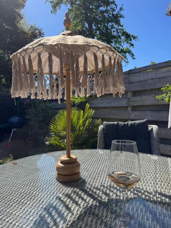 Tafel Parasol - jute mini parasol - 50 cm Ø