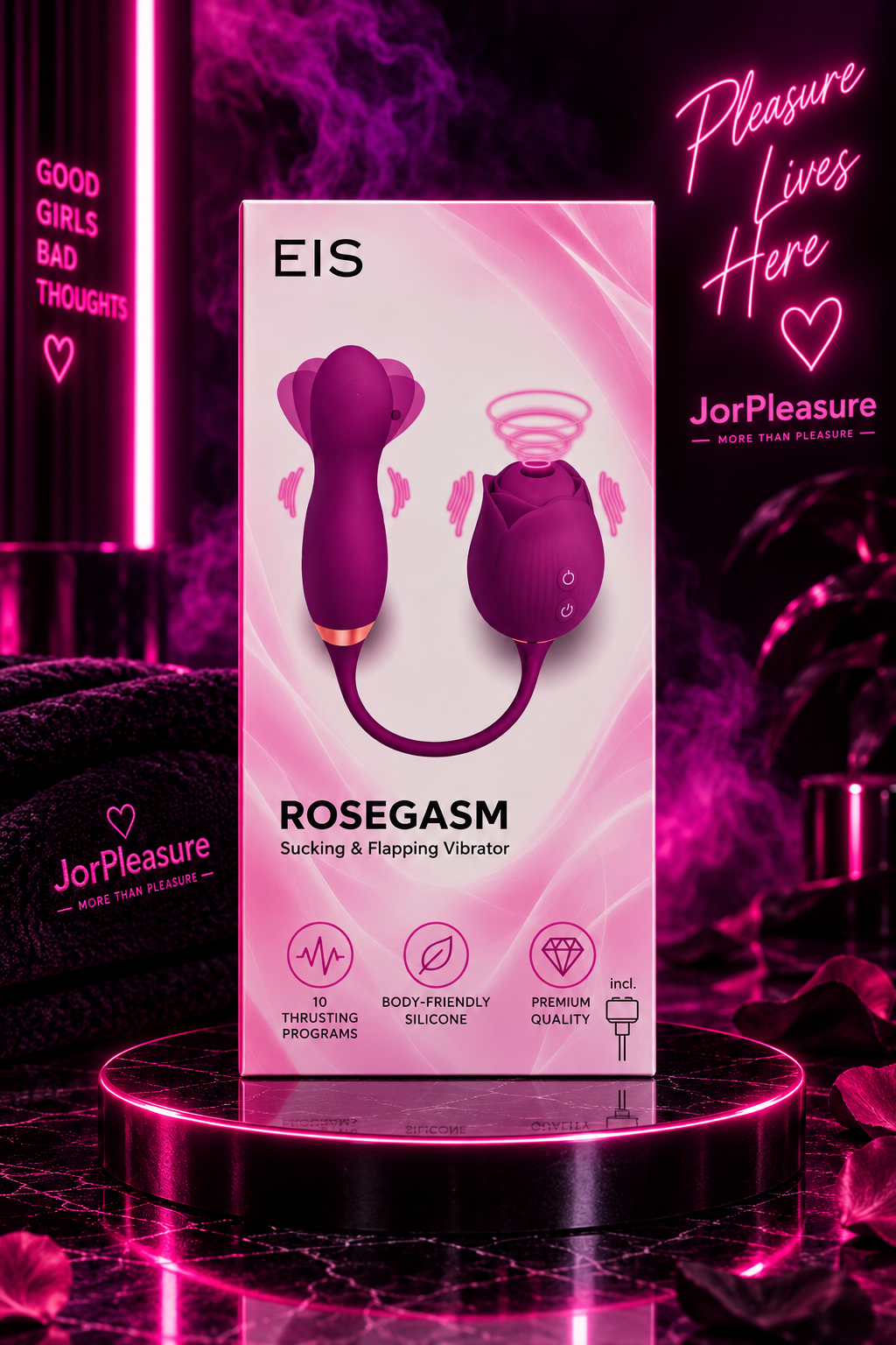 EIS Rosegasm - Sucking & Flapping Vibrator