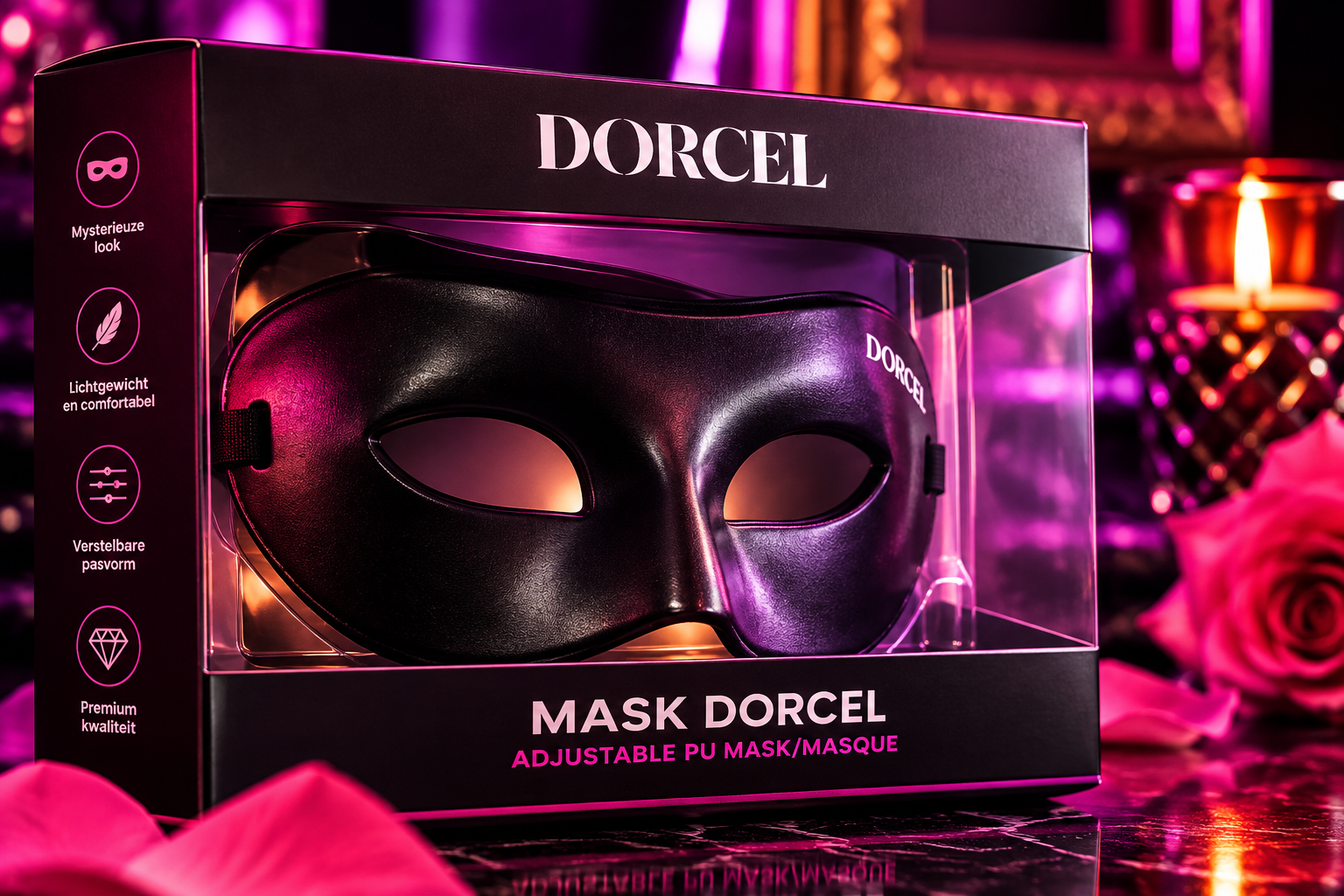 Mask Dorcel - Verstelbaar Zwart Masker