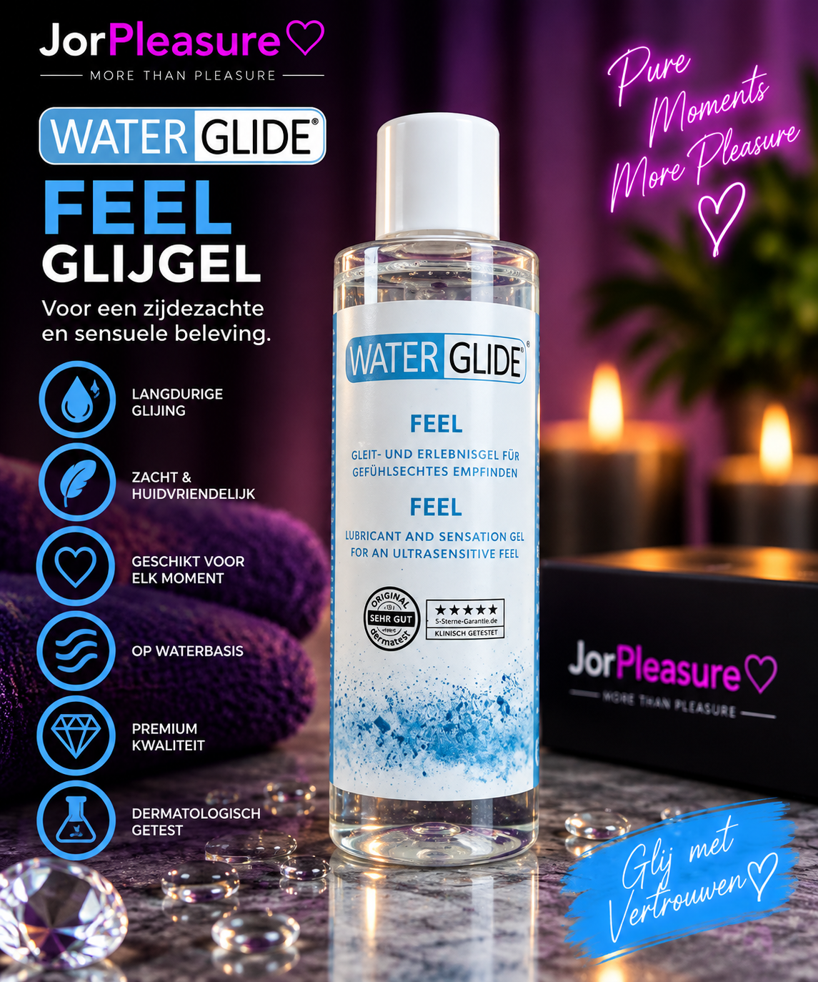 Waterglide Feel Glijgel - Waterbasis