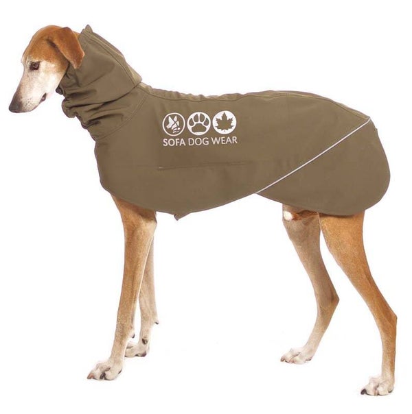 Sofa Dog Wear Manuel 03 Softshell Mantel mit Kapuze KHAKI