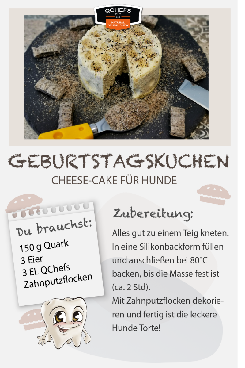 QCHEFS Natürliche Zahnpflege für Hunde bei finessen4dogs Rezepte für Hundeleckerchen