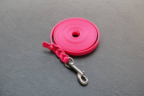BioThane® Schleppleine Länge 3m, Breite 13mm, Farbe Magenta Pink