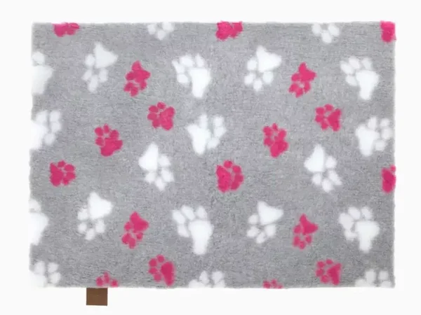 Original Vetbed® Isobed SL grau-rosa Pfoten