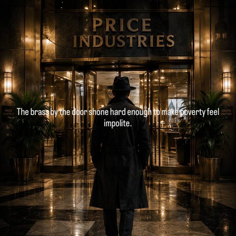 The brass by the door shone hard enough to make poverty feel impolite.