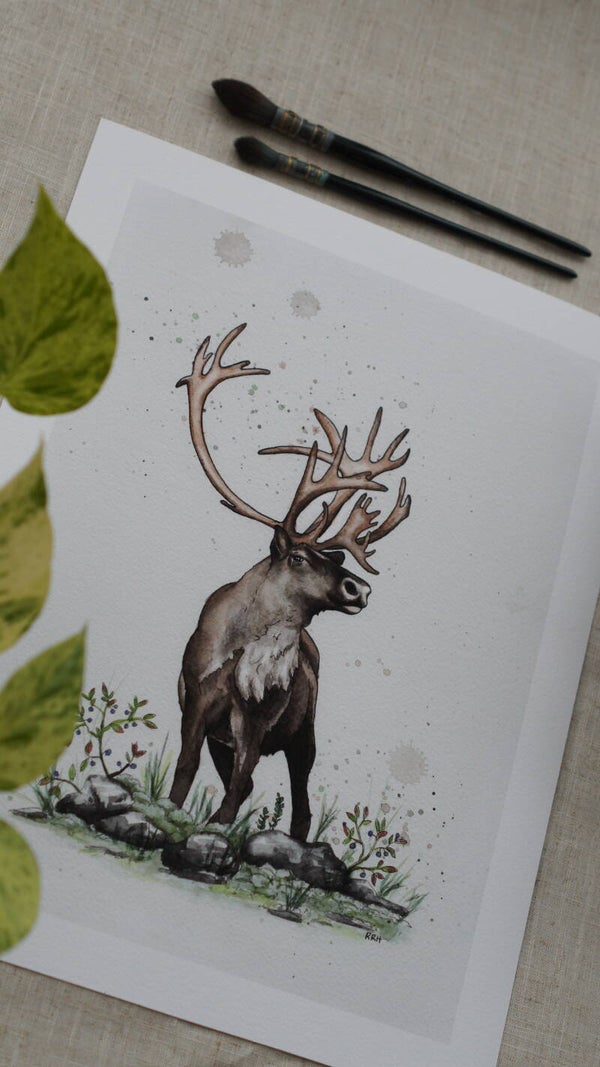 Majestic Reindeer, Signed and numbered