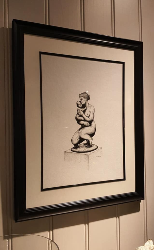 Mor med barn i Domkirkeparken