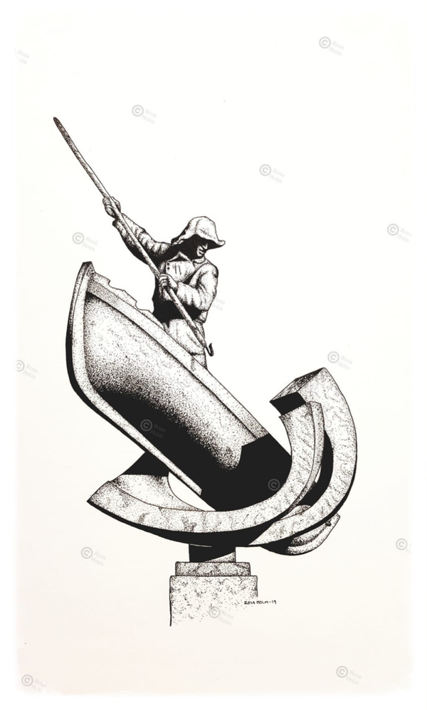 The Hunter at Tromsø Square / Fangstmann på torget i Tromsø