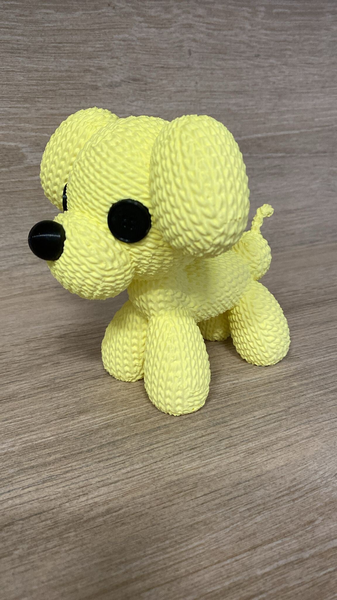 Perrito globo tejido