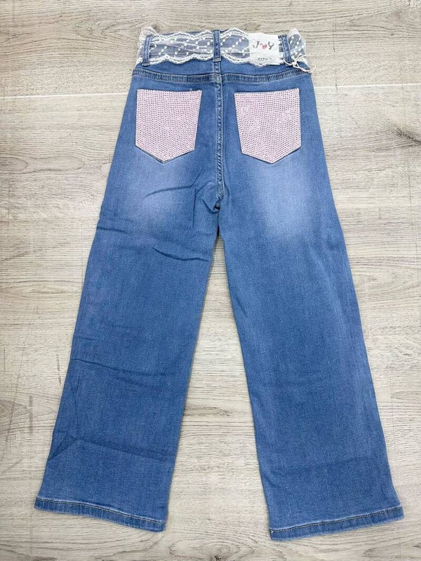 Jeans shine pink