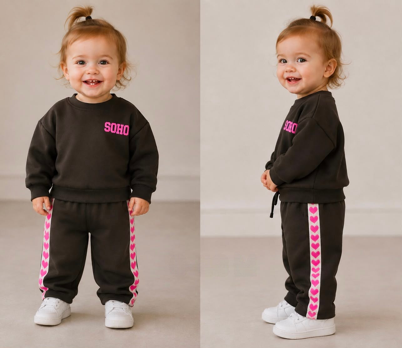 Mini soho set bruin
