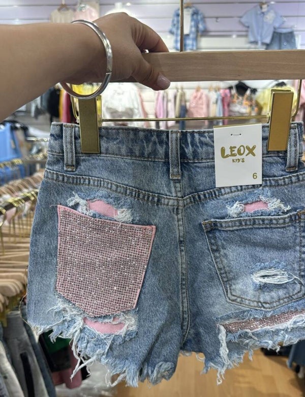 Short jeans bling bling
