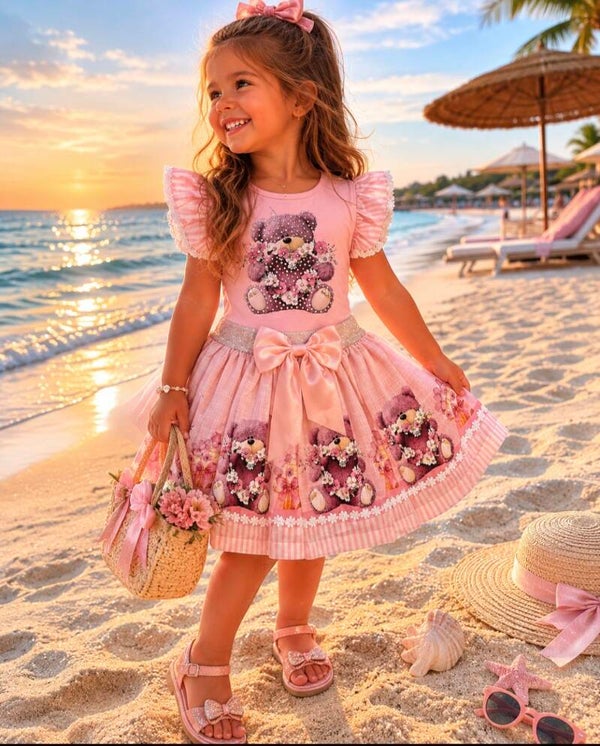 Luxury set bear pink