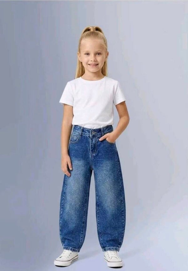 Ballon jeans diamond blauw