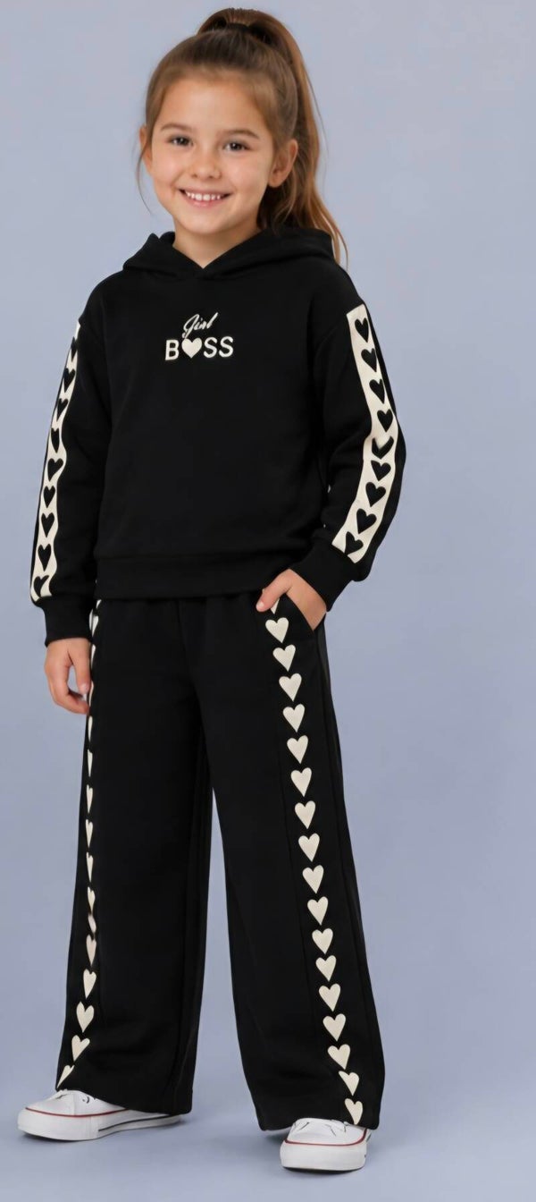 Joggingpak love zwart