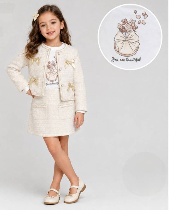 Beige chique set (verzend datum 15/9)