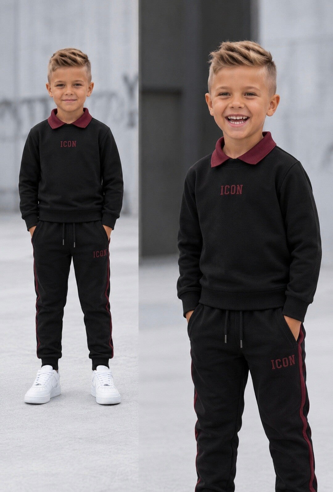 Icon chic set zwart