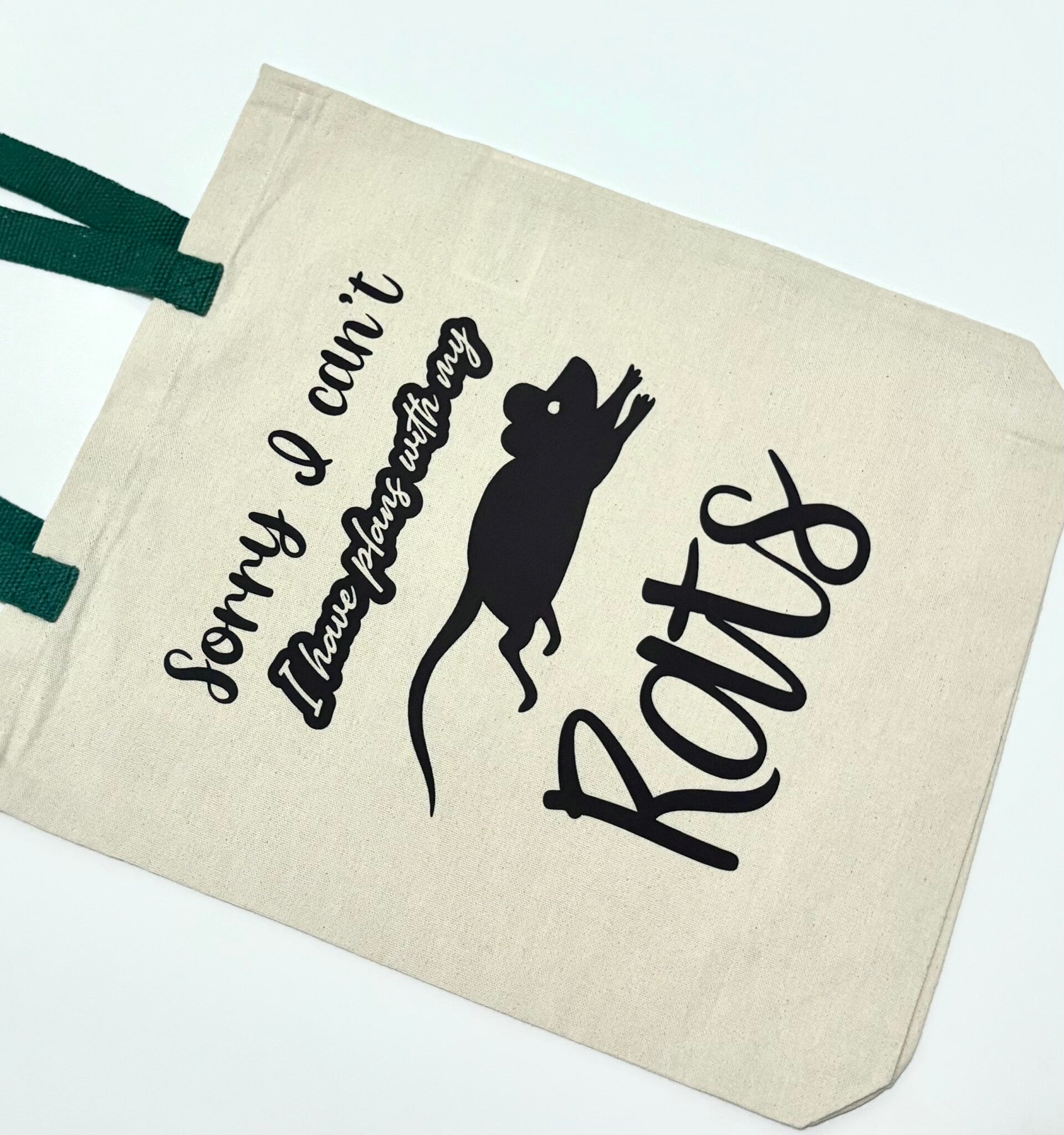 Tote bag - I have plans with my rats