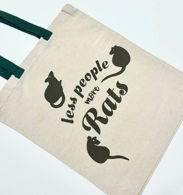 Tote bag - Less people more rats