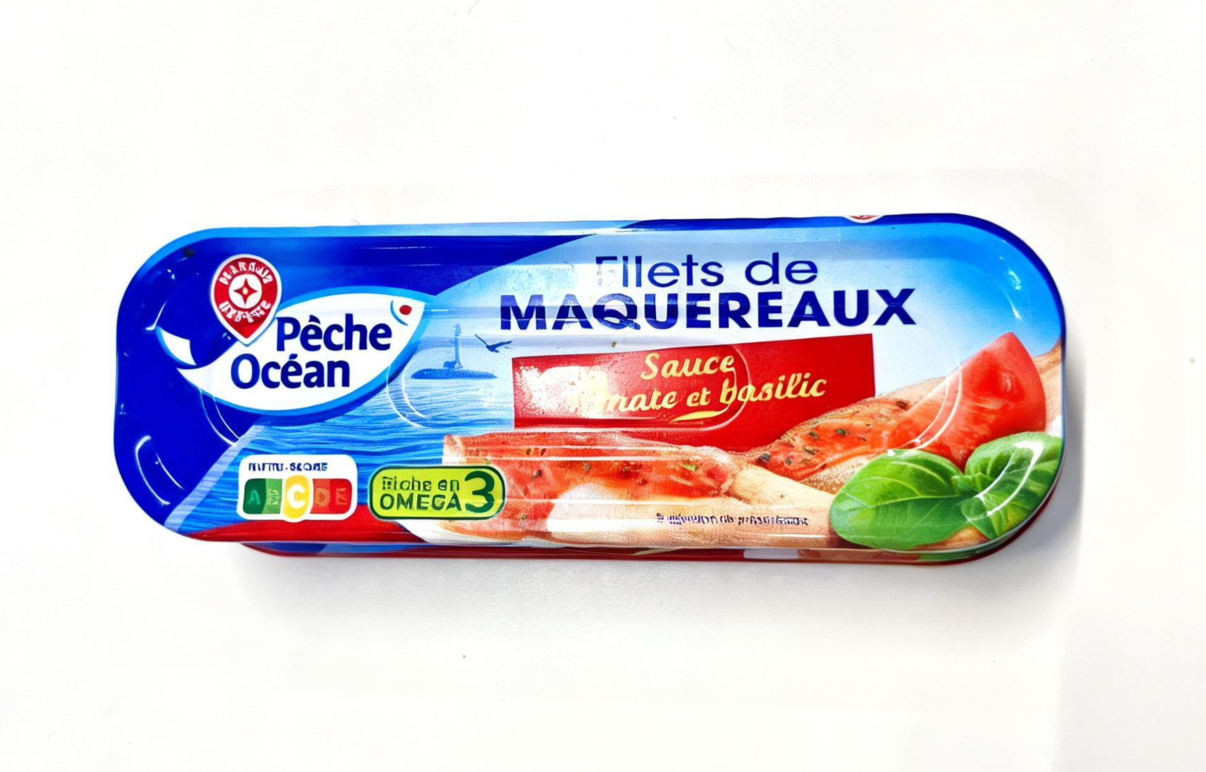 FILETS MAQUEREAUX TOMATE ET BASILIC PECHE OCEAN 169G