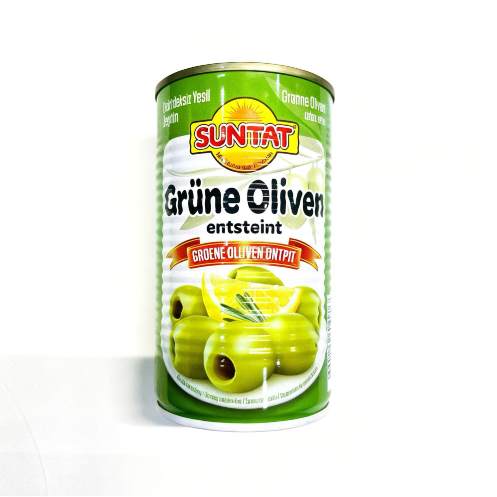 OLIVES VERTS DÉNOYAUTÉES SUNTAT 350G