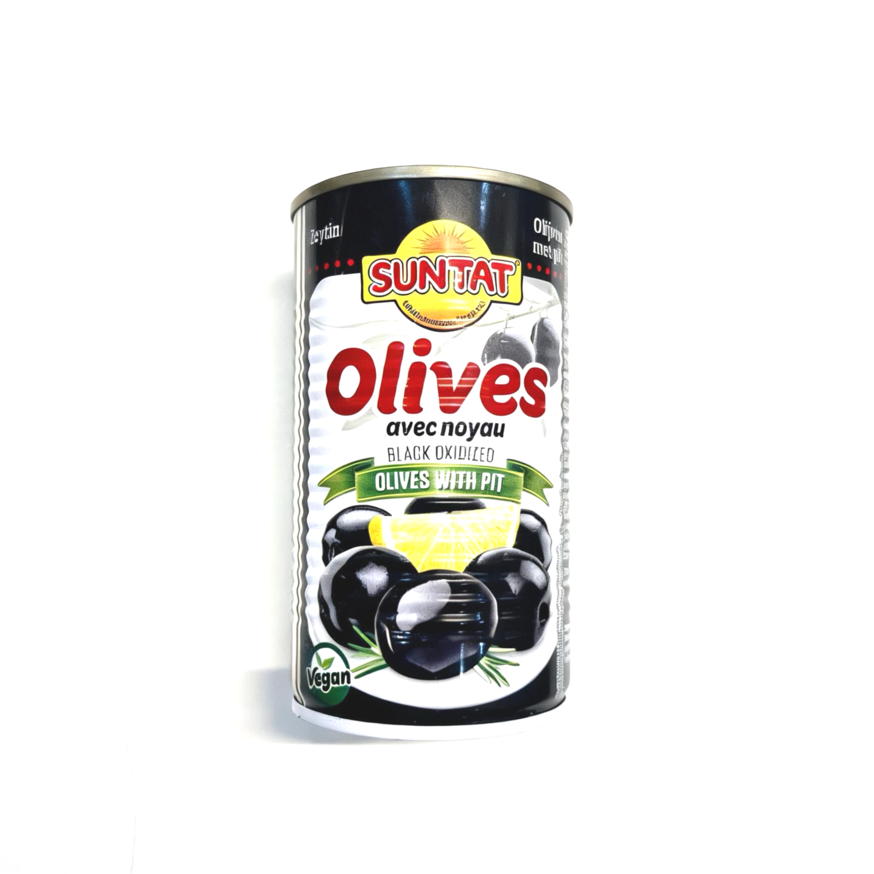 OLIVES NOIRES AVEC NOYAU SUNTAT 350g