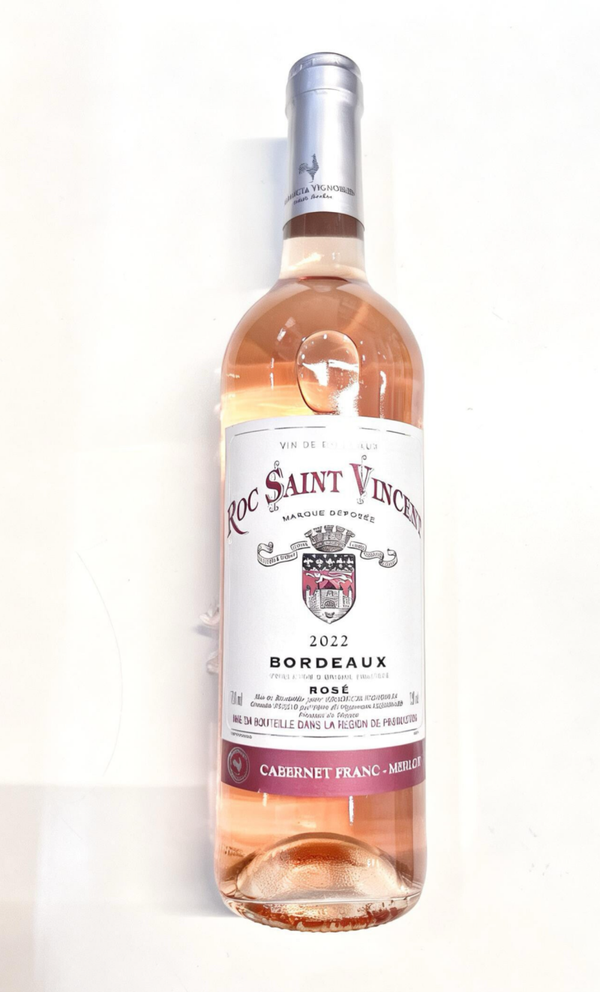 VIN ROSE ROC SIN VINCENT BORDEAUX