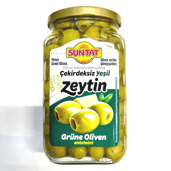 OLIVES VERTES DÉNOYAUTÉES SUNTAT 800 GR