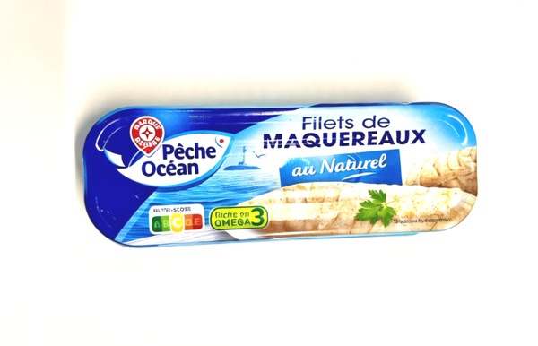 FILETS MAQUEREAUX AU NATUREL PECHE OCEAN