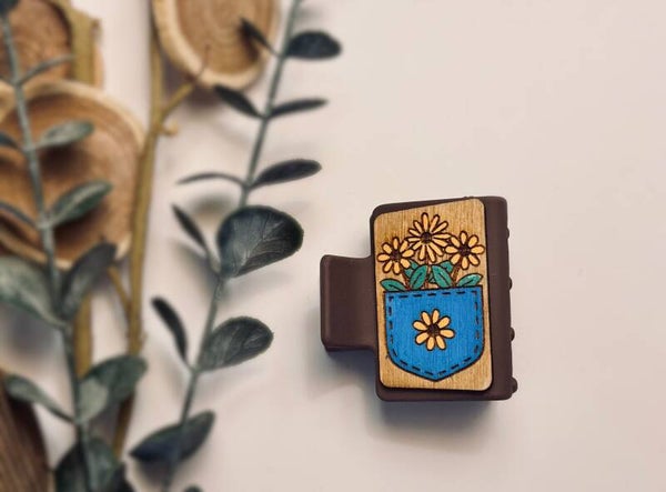 Daisy Pocket Claw Clip