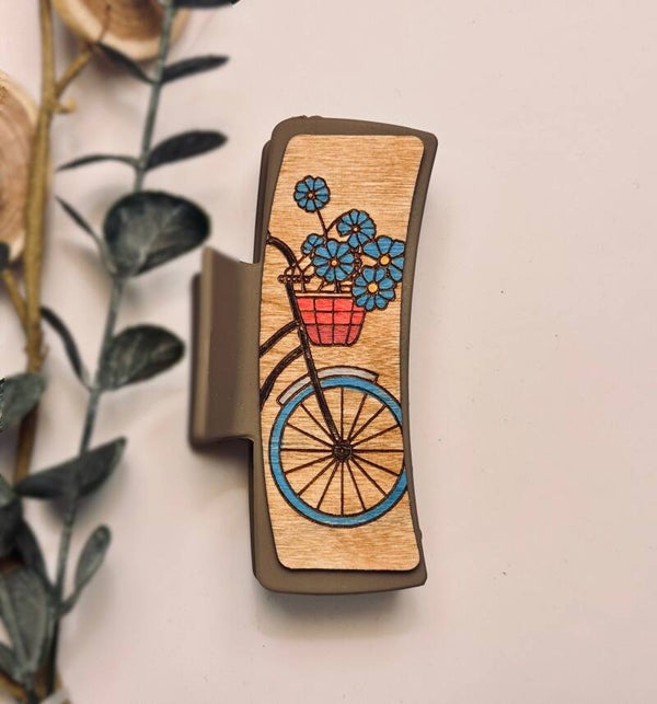 Vintage Bicycle Bloom Clip