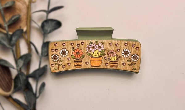 Happy Garden Hair Clip
