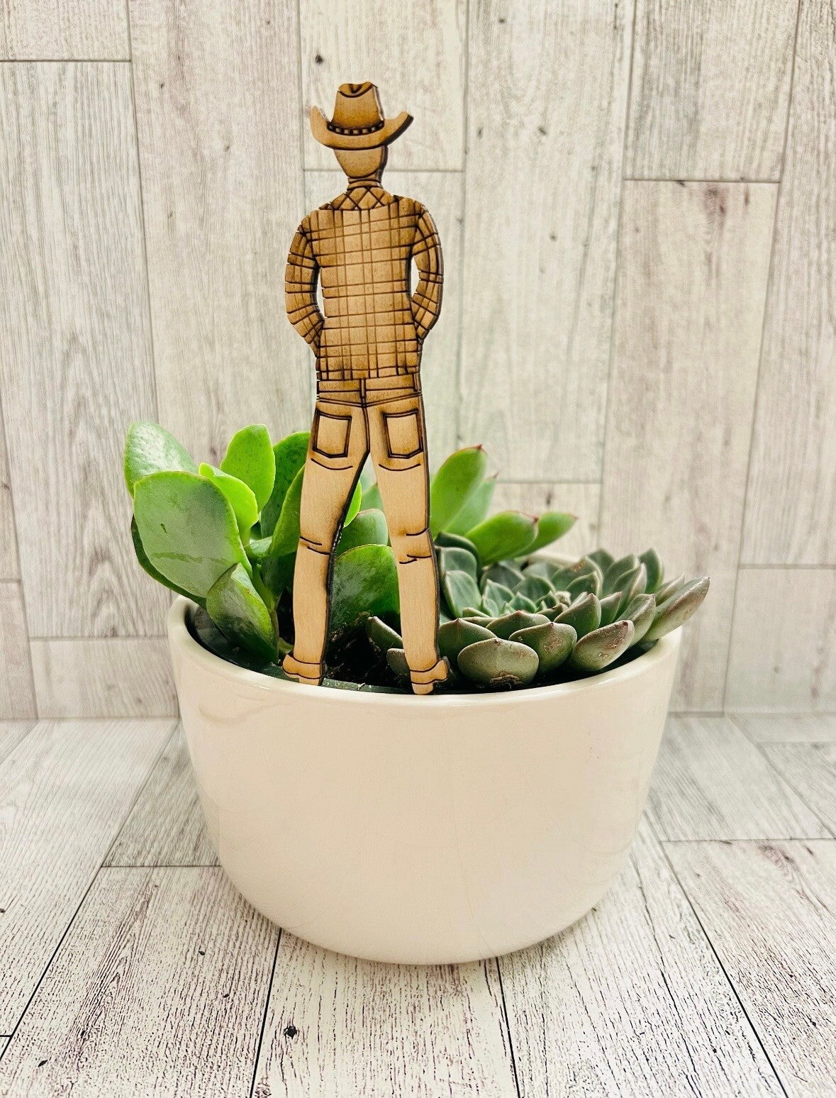 Rootin’ Tootin’ Cowboy Plant Stake