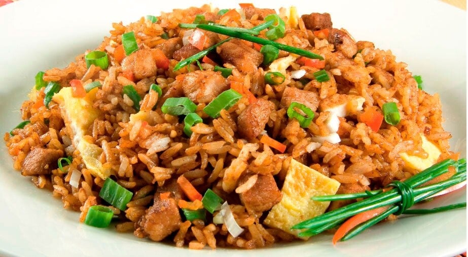 Arroz chaufa mixto (Ternera y pollo)