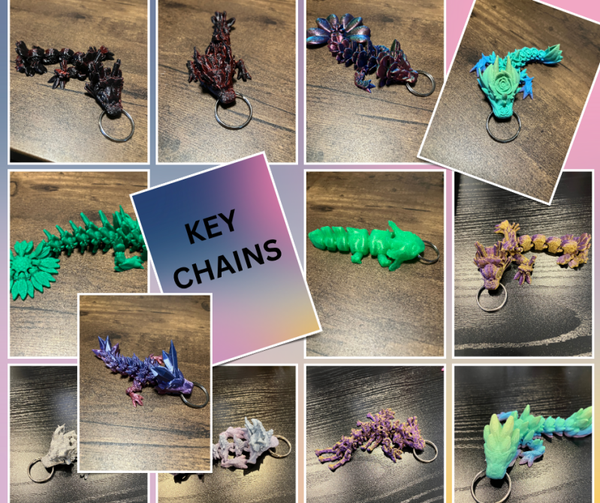 Random Dragon Keychain