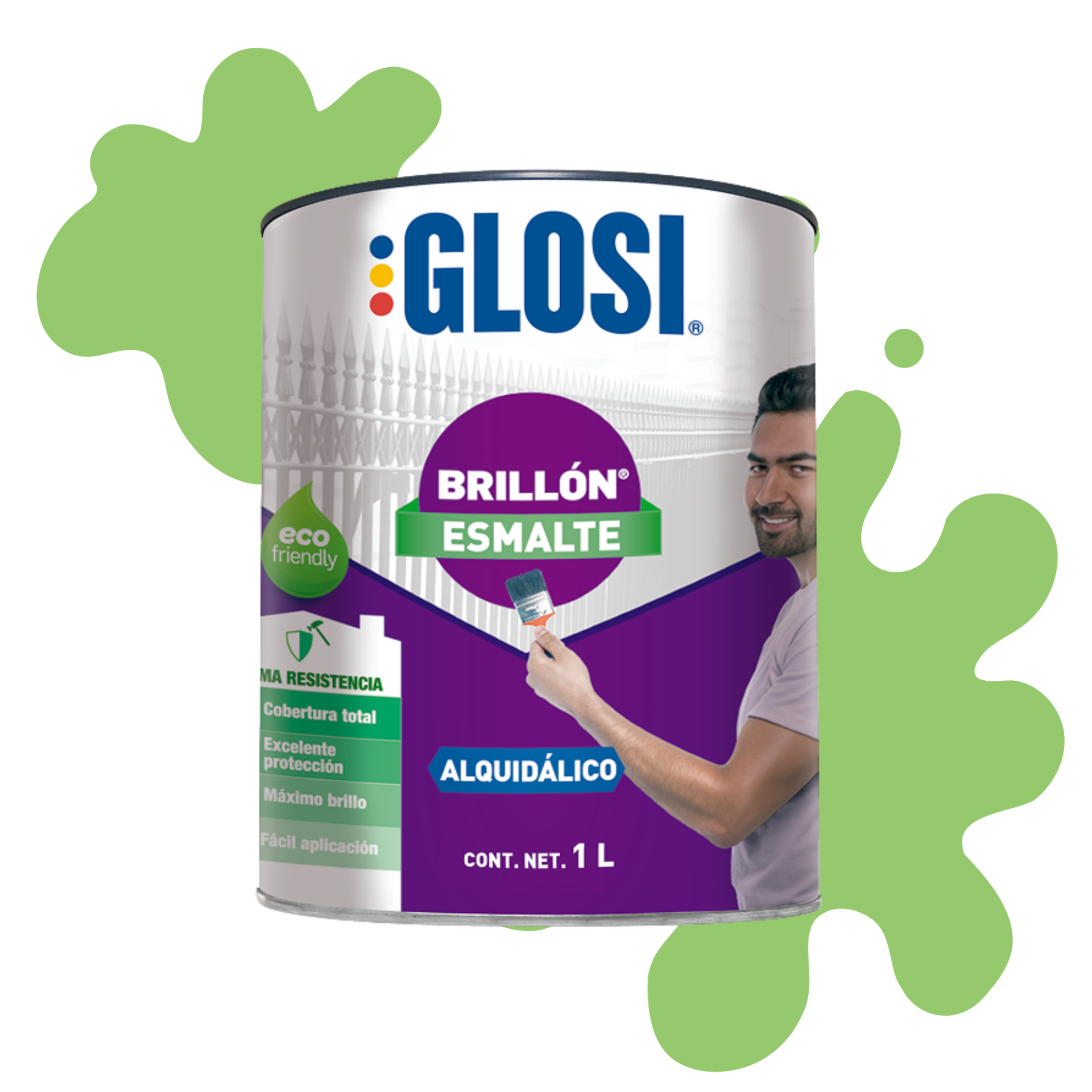 Esmalte brillon 1/4 VERDE LIMON