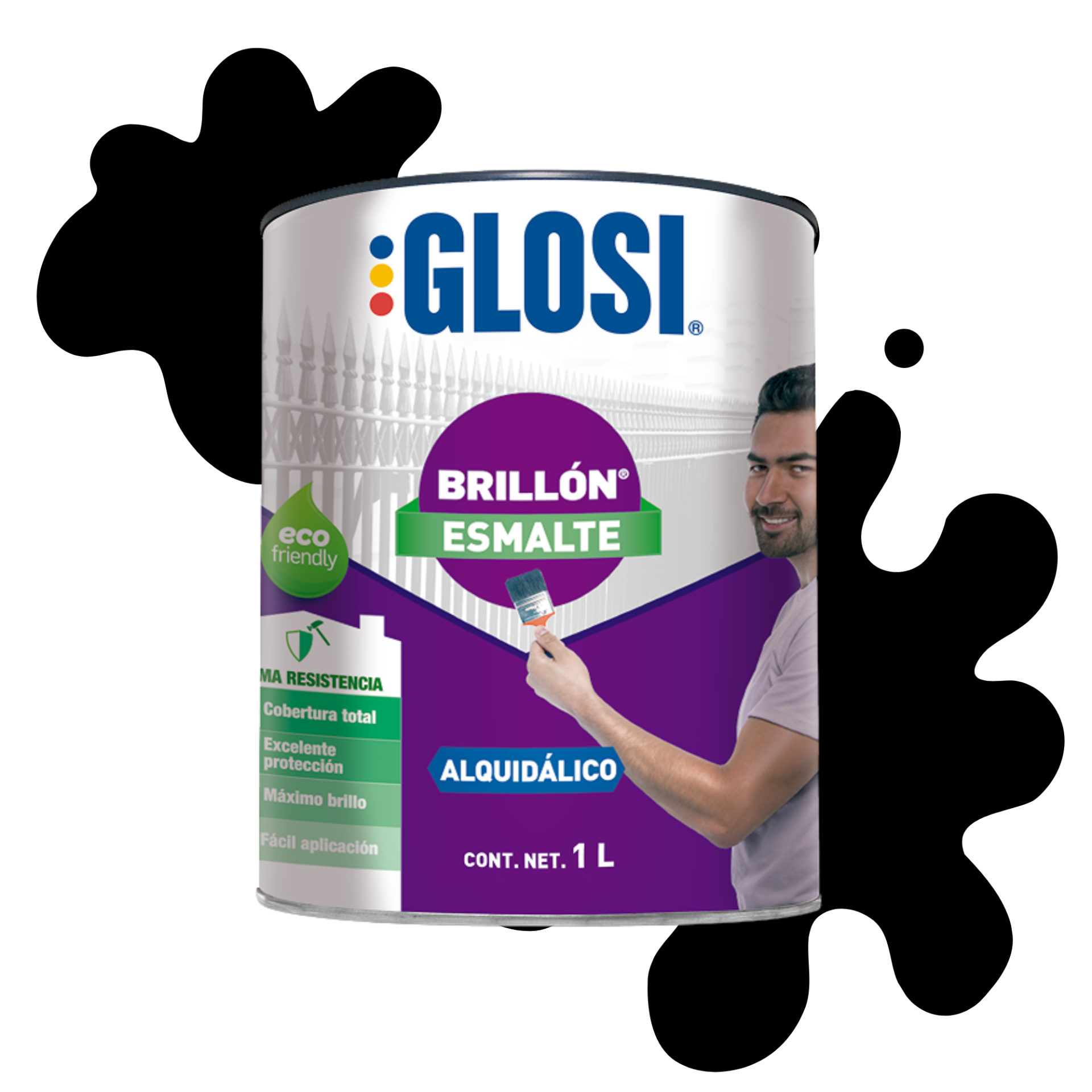 Esmalte brillon 1/4 NEGRO