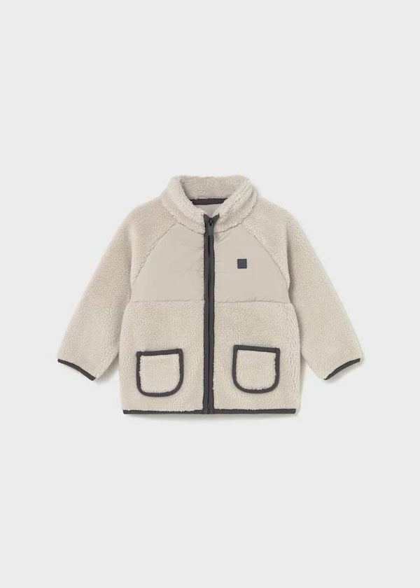 Felpa cerniera teddy per neonato