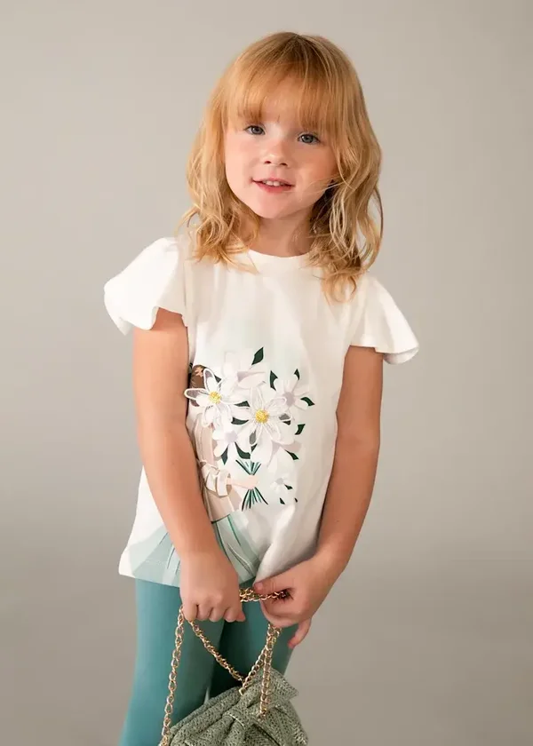 Completo leggings maglietta bambola bambina