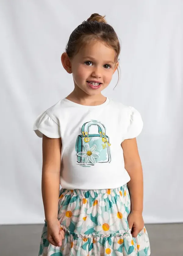 Maglietta serigrafia bambina