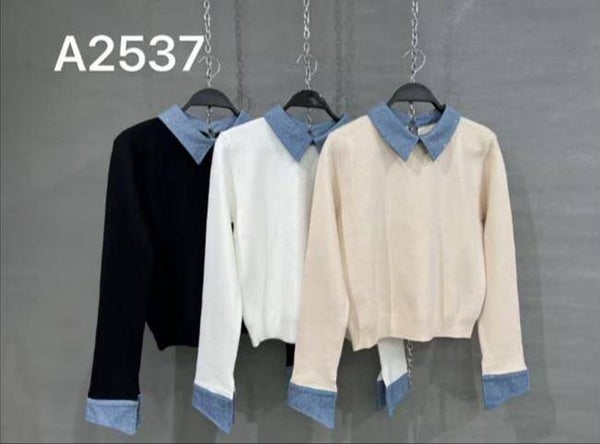 Hemdkragen - Pullover