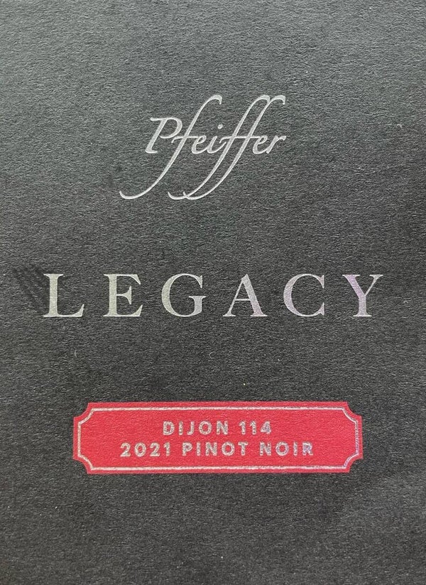 2021 'Legacy' Dijon 114 Clone Pinot Noir